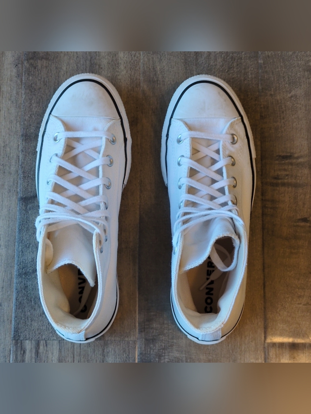 Converse Womens Chuck Taylor All Star Lift 560846F White Size 8 - Picture 6 of 10